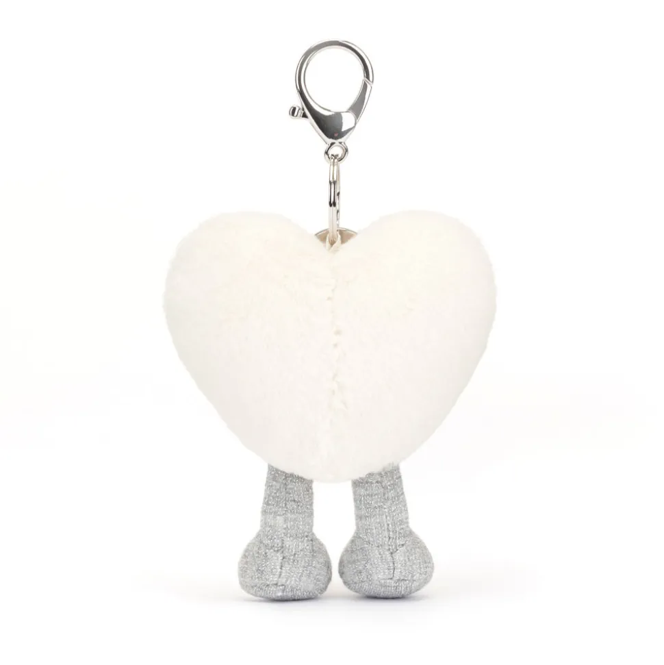 Amuseables Cream Heart Bag Charm