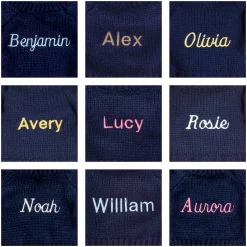 Bashful Luxe Bunny Luna with Personalised Navy Jumper