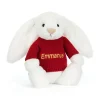 Bashful Luxe Bunny Luna with Personalised Red Jumper