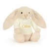 Bashful Luxe Bunny Willow with Personalised Cream Jumper