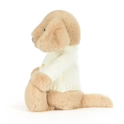 Bashful Luxe Puppy Orlando with Personalised Cream Jumper