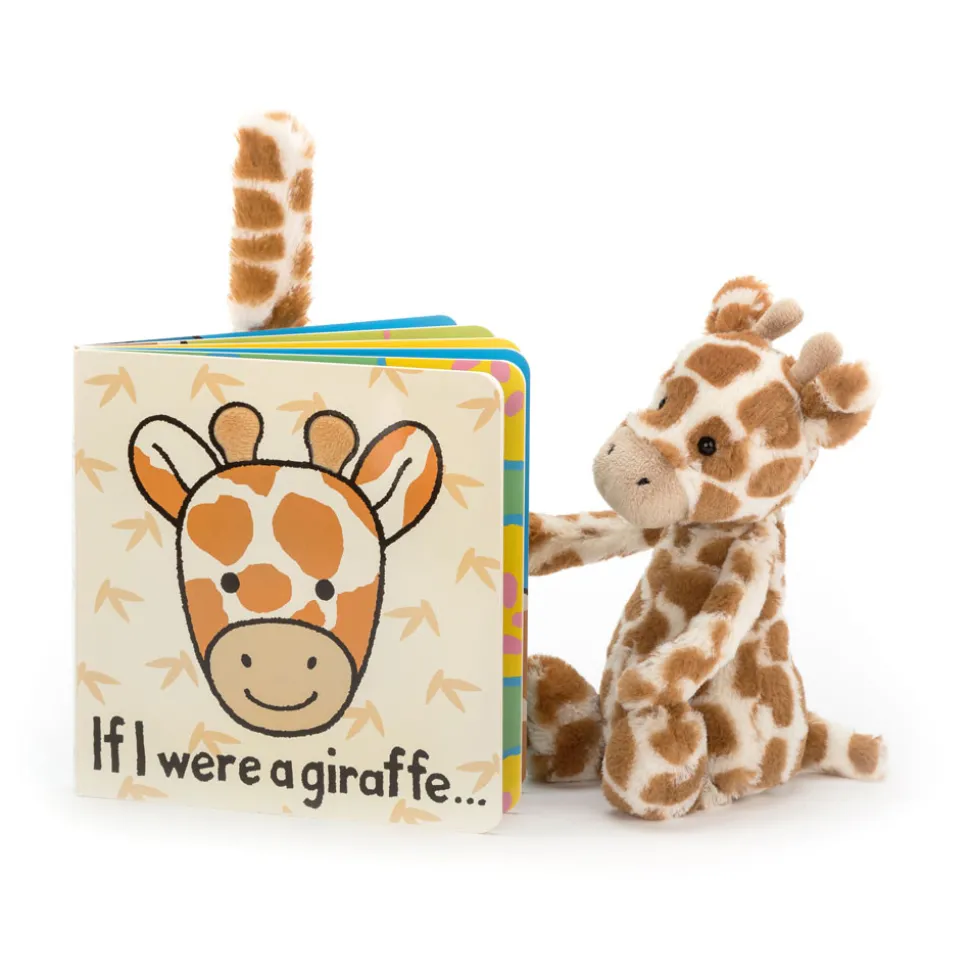 If I Were A Giraffe Book and Bashful Giraffe Small