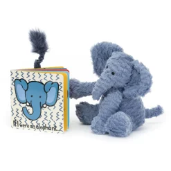 If I Were An Elephant Board Book and Fuddlewuddle Elephant Medium