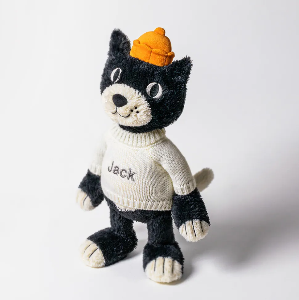 Jellycat Jack with Personalised Cream Jumper