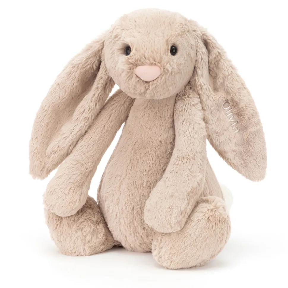 Personalised Bashful Beige Bunny Huge