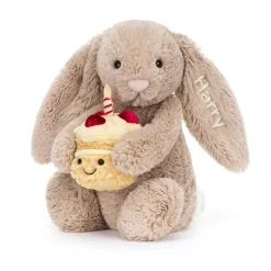 Personalised Bashful Beige Bunny 'Birthday'