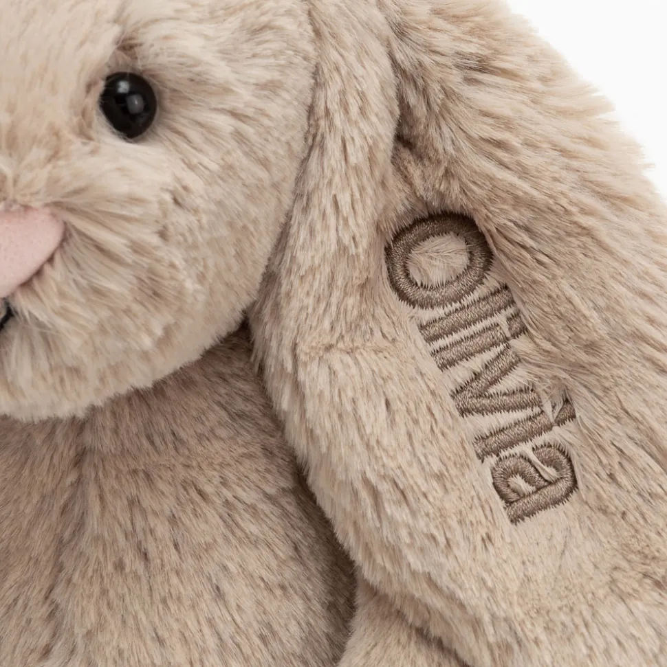 Personalised Bashful Beige Bunny Medium