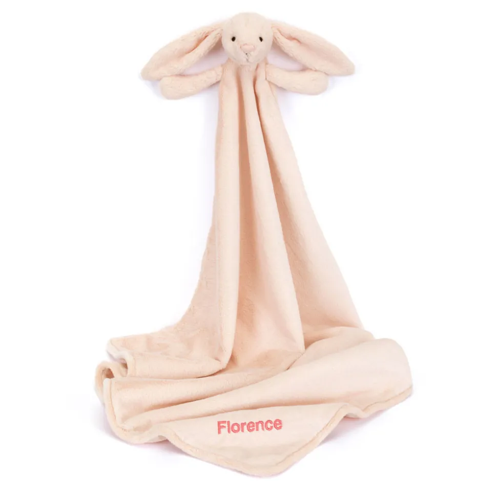 Personalised Bashful Blush Bunny Blankie