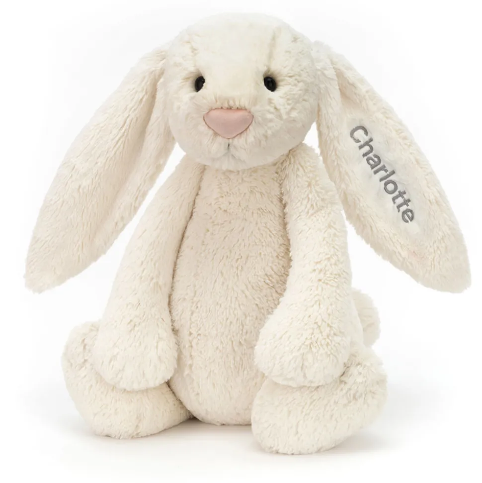 Personalised Bashful Cream Bunny Huge