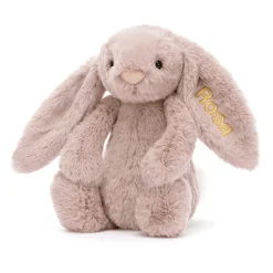 Personalised Bashful Luxe Bunny Rosa Medium