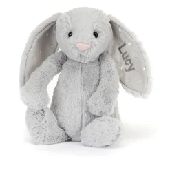 Personalised Bashful Shimmer Bunny Medium