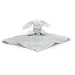 Personalised Bashful Silver Bunny Soother