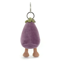 Vivacious Vegetable Aubergine Bag Charm